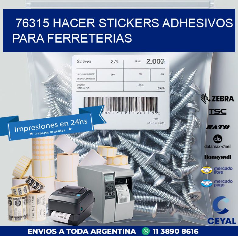 76315 HACER STICKERS ADHESIVOS PARA FERRETERIAS