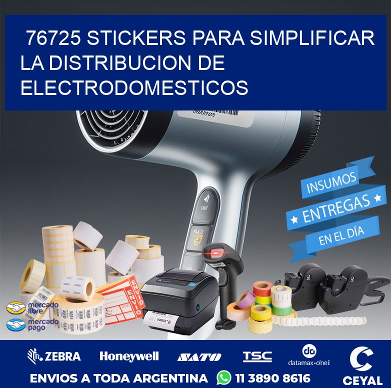 76725 STICKERS PARA SIMPLIFICAR LA DISTRIBUCION DE ELECTRODOMESTICOS