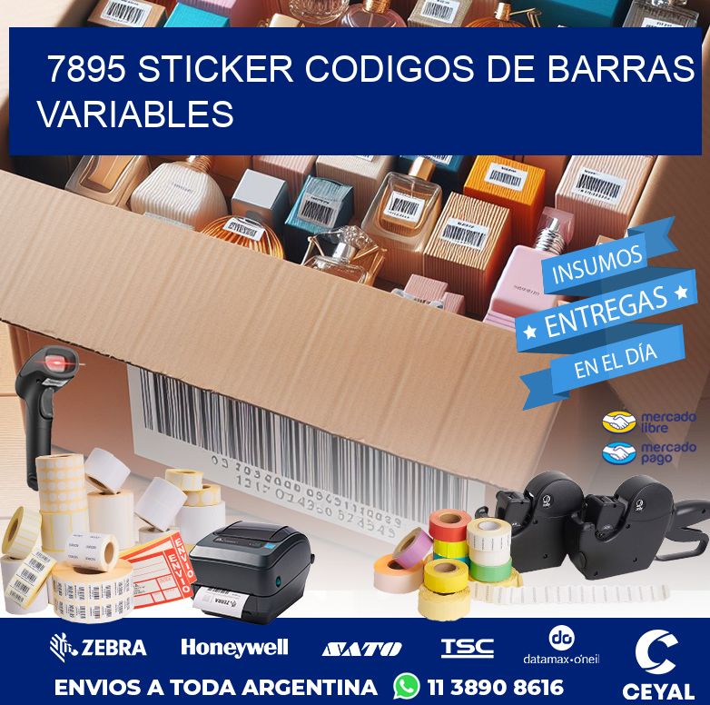 7895 STICKER CODIGOS DE BARRAS VARIABLES