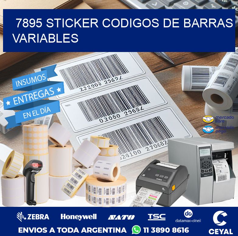 7895 STICKER CODIGOS DE BARRAS VARIABLES