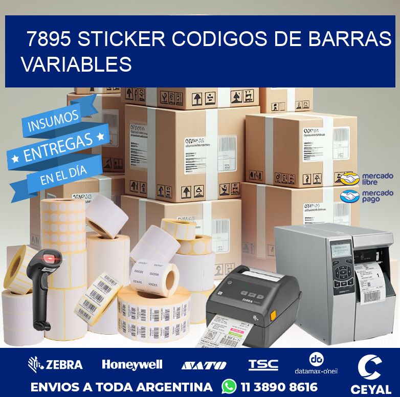 7895 STICKER CODIGOS DE BARRAS VARIABLES