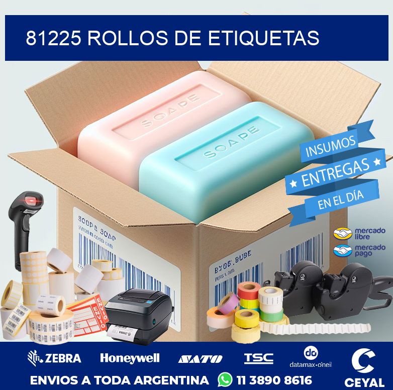 81225 ROLLOS DE ETIQUETAS