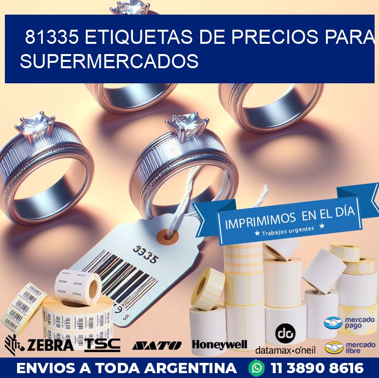 81335 ETIQUETAS DE PRECIOS PARA SUPERMERCADOS