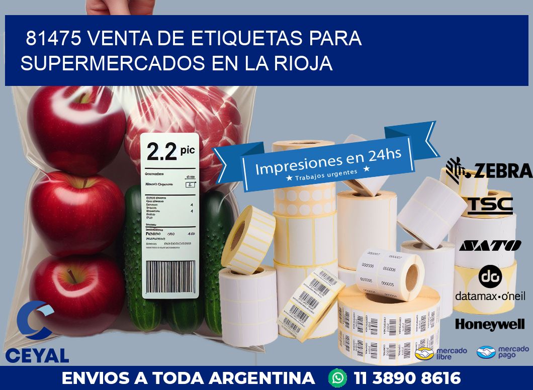 81475 VENTA DE ETIQUETAS PARA SUPERMERCADOS EN LA RIOJA