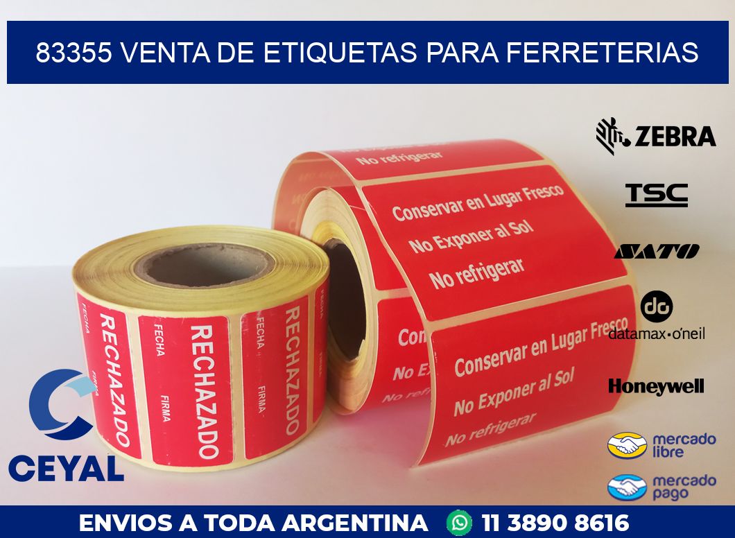83355 VENTA DE ETIQUETAS PARA FERRETERIAS