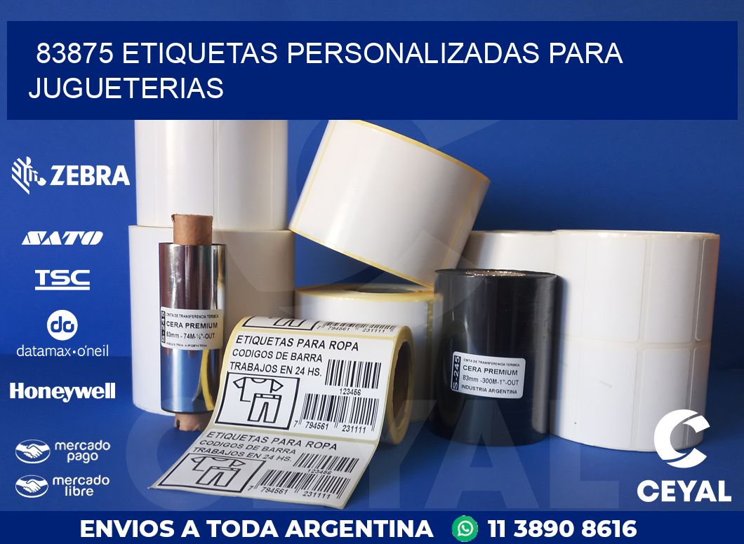 83875 ETIQUETAS PERSONALIZADAS PARA JUGUETERIAS