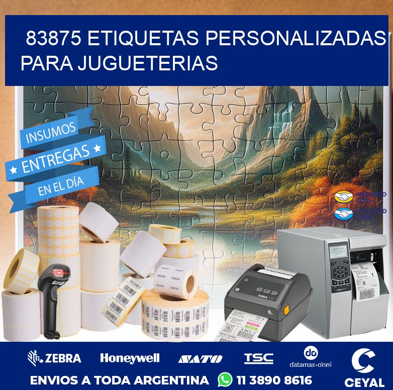 83875 ETIQUETAS PERSONALIZADAS PARA JUGUETERIAS