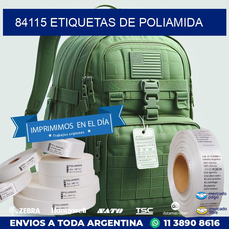 84115 ETIQUETAS DE POLIAMIDA