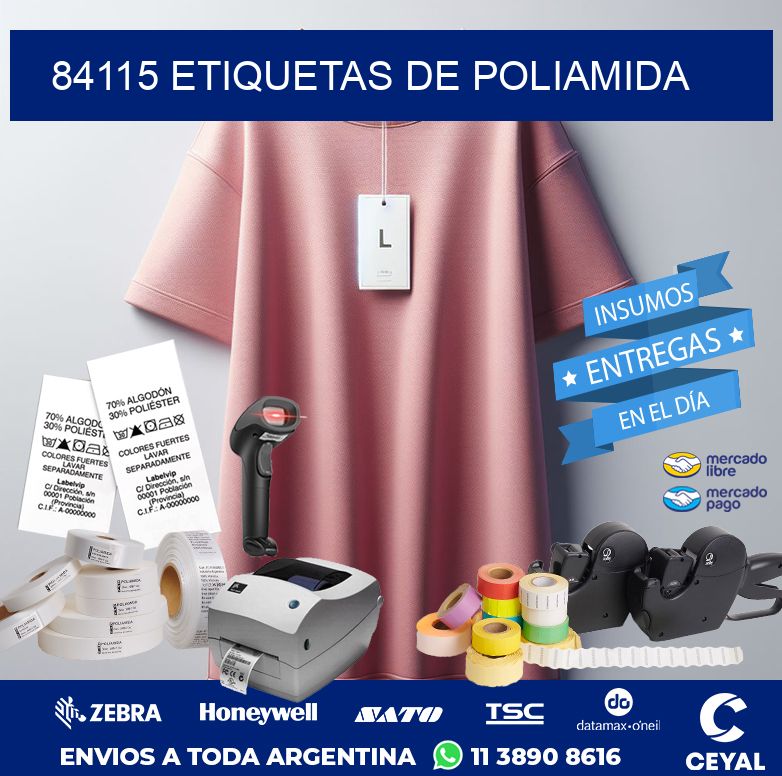 84115 ETIQUETAS DE POLIAMIDA