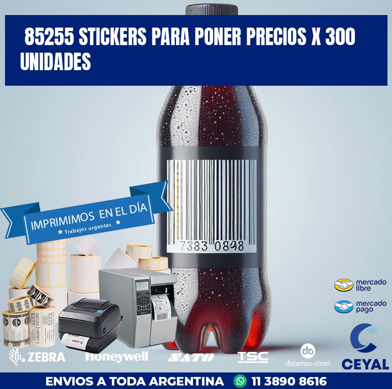 85255 STICKERS PARA PONER PRECIOS X 300 UNIDADES