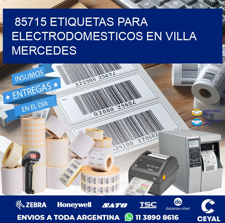 85715 ETIQUETAS PARA ELECTRODOMESTICOS EN VILLA MERCEDES