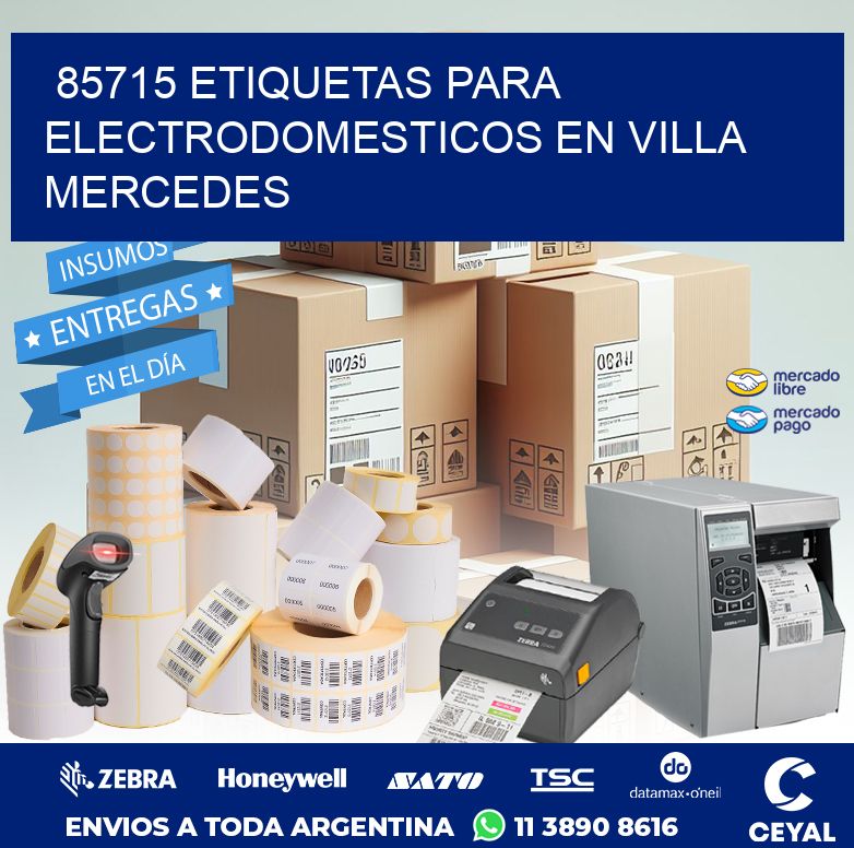 85715 ETIQUETAS PARA ELECTRODOMESTICOS EN VILLA MERCEDES