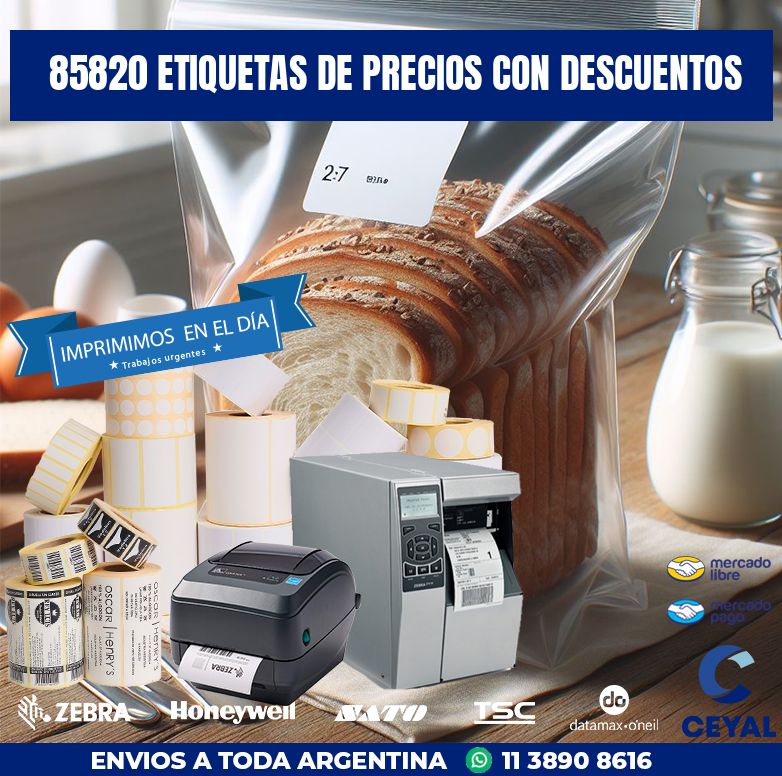 85820 ETIQUETAS DE PRECIOS CON DESCUENTOS