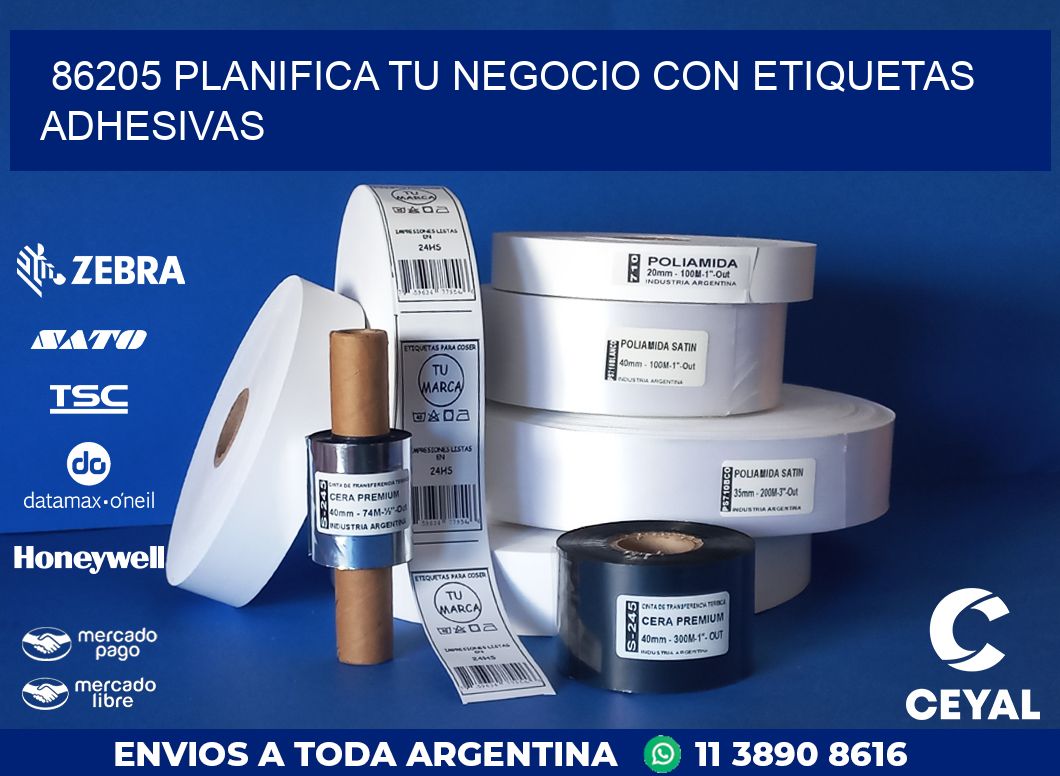 86205 PLANIFICA TU NEGOCIO CON ETIQUETAS ADHESIVAS