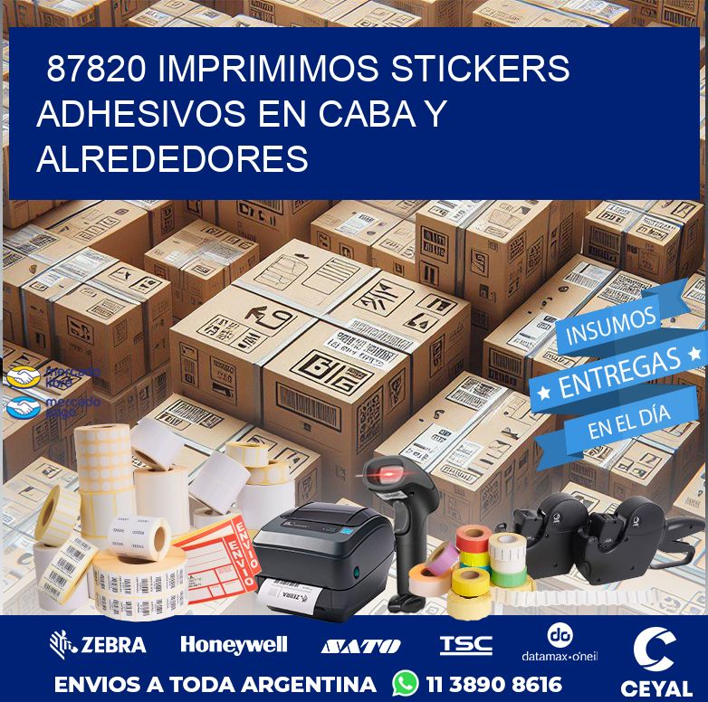 87820 IMPRIMIMOS STICKERS ADHESIVOS EN CABA Y ALREDEDORES