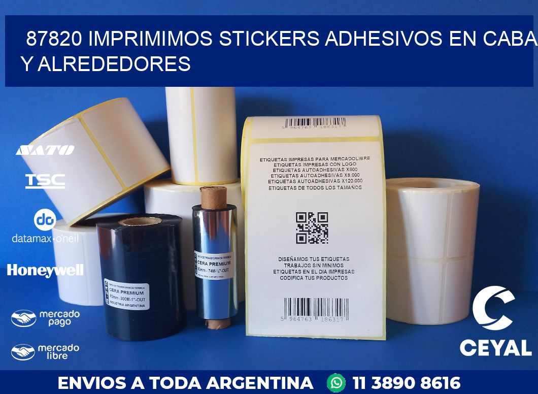 87820 IMPRIMIMOS STICKERS ADHESIVOS EN CABA Y ALREDEDORES