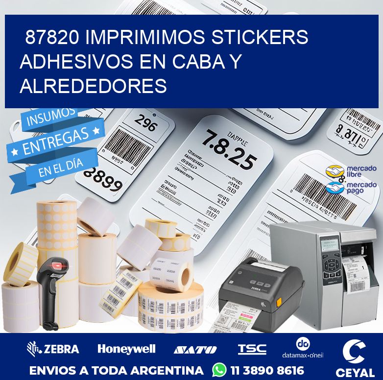 87820 IMPRIMIMOS STICKERS ADHESIVOS EN CABA Y ALREDEDORES