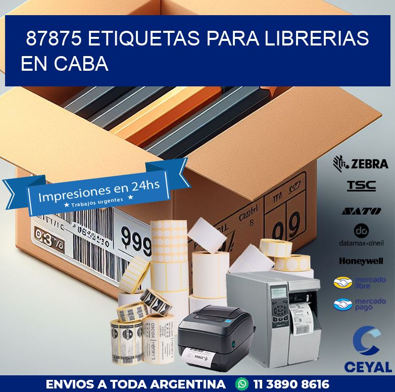 87875 ETIQUETAS PARA LIBRERIAS EN CABA