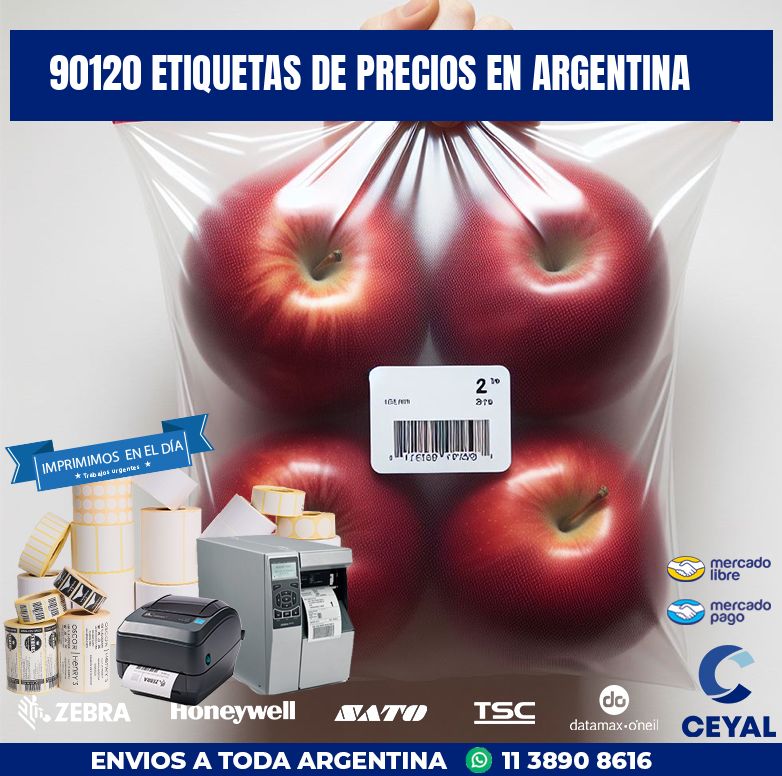 90120 ETIQUETAS DE PRECIOS EN ARGENTINA