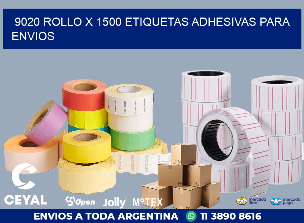 9020 ROLLO X 1500 ETIQUETAS ADHESIVAS PARA ENVIOS