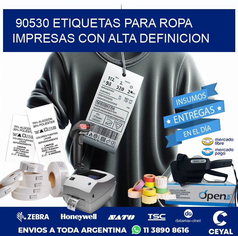 90530 ETIQUETAS PARA ROPA IMPRESAS CON ALTA DEFINICION