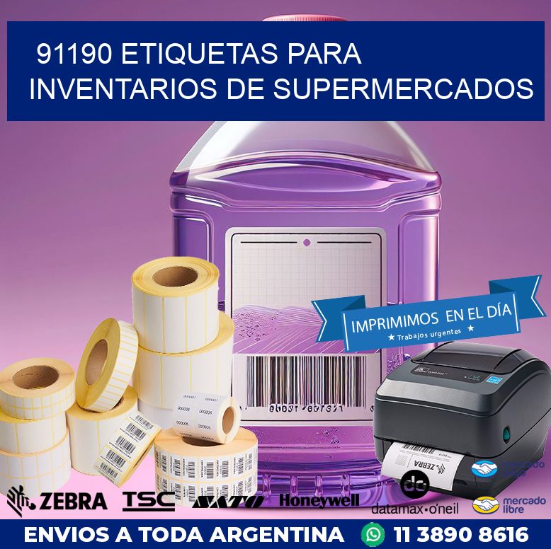 91190 ETIQUETAS PARA INVENTARIOS DE SUPERMERCADOS