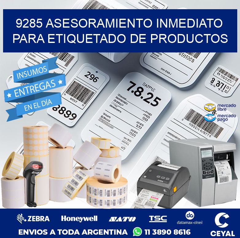 9285 ASESORAMIENTO INMEDIATO PARA ETIQUETADO DE PRODUCTOS
