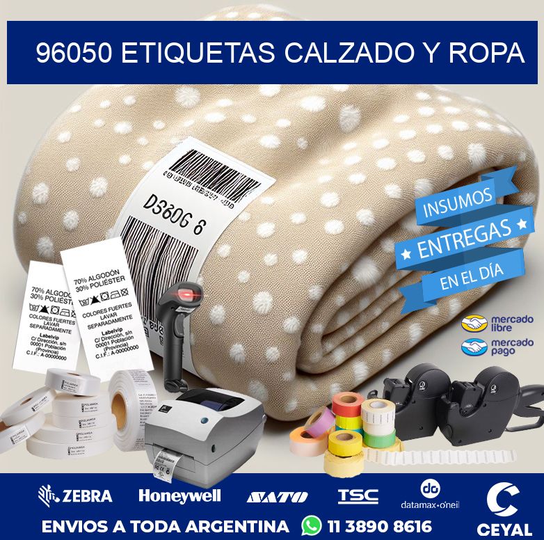 96050 ETIQUETAS CALZADO Y ROPA