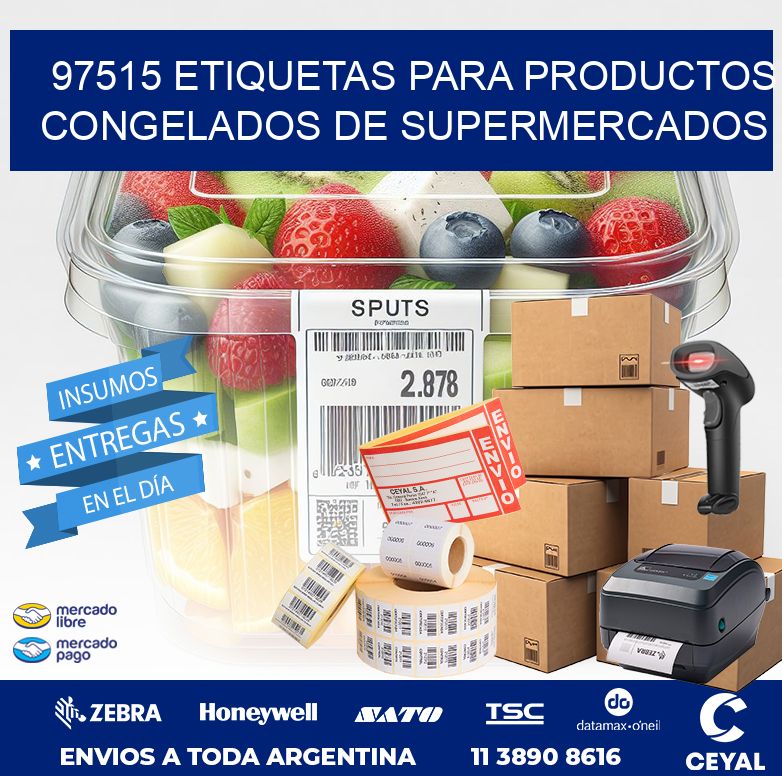 97515 ETIQUETAS PARA PRODUCTOS CONGELADOS DE SUPERMERCADOS