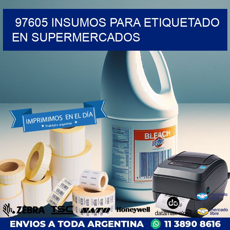 97605 INSUMOS PARA ETIQUETADO EN SUPERMERCADOS