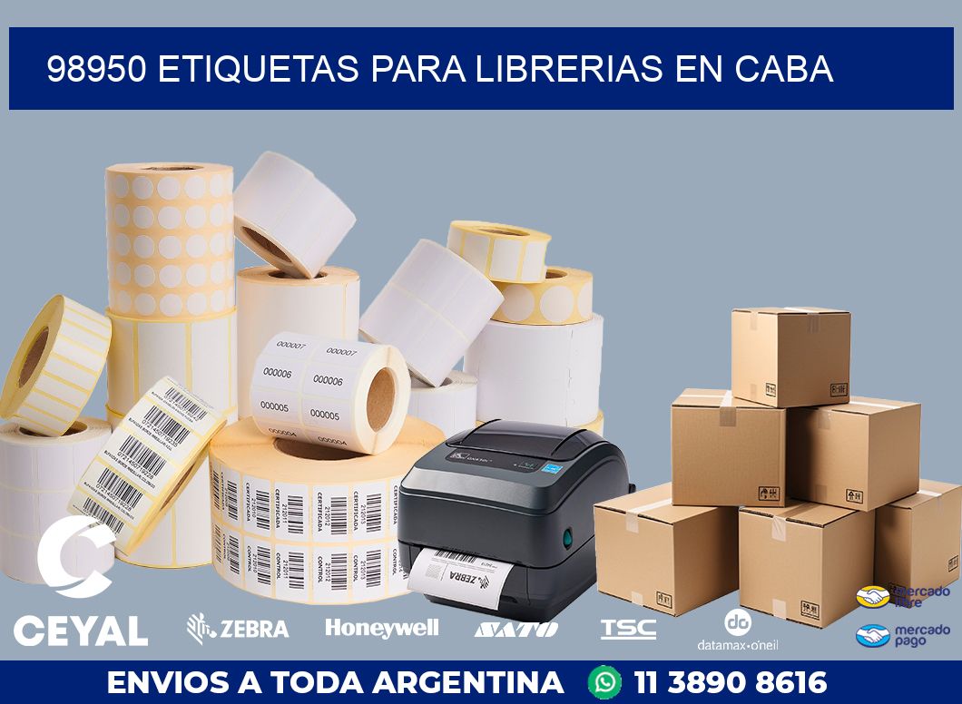 98950 ETIQUETAS PARA LIBRERIAS EN CABA