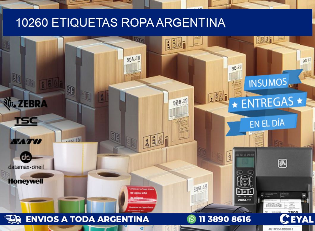10260 ETIQUETAS ROPA ARGENTINA