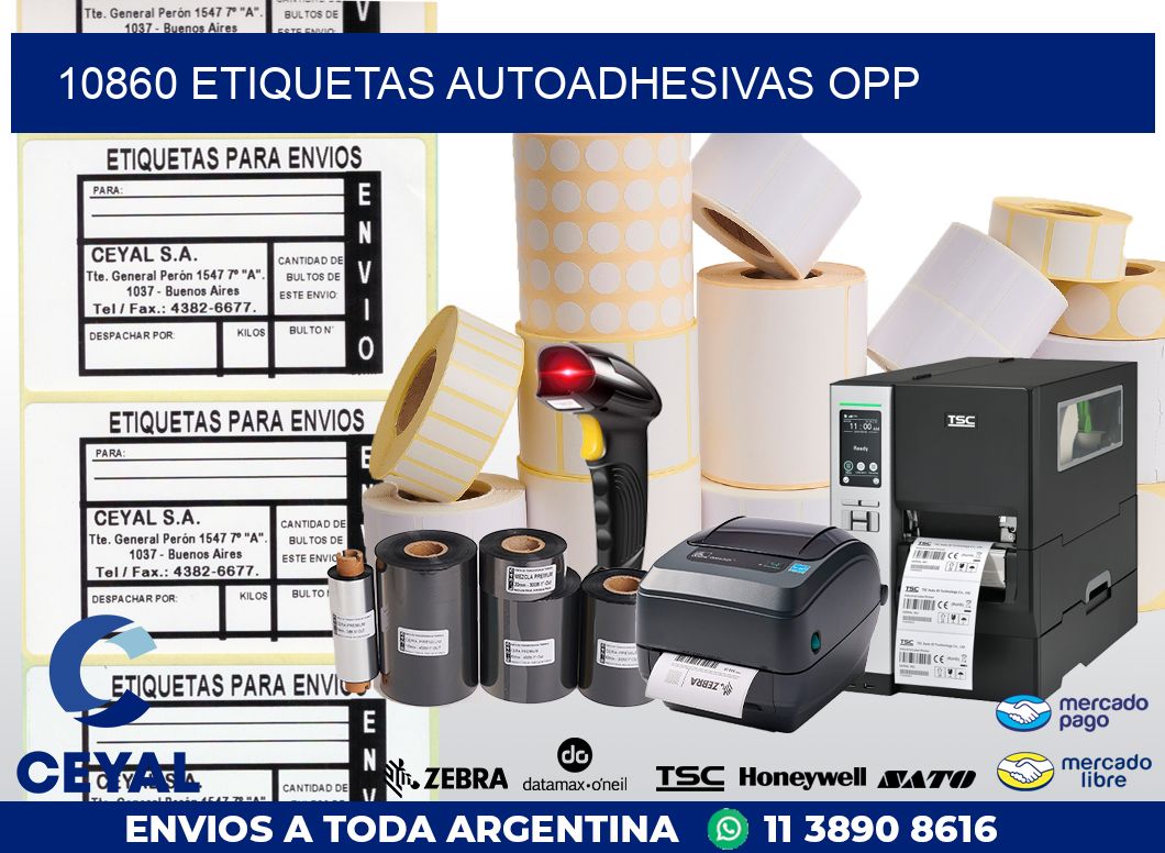 10860 ETIQUETAS AUTOADHESIVAS OPP