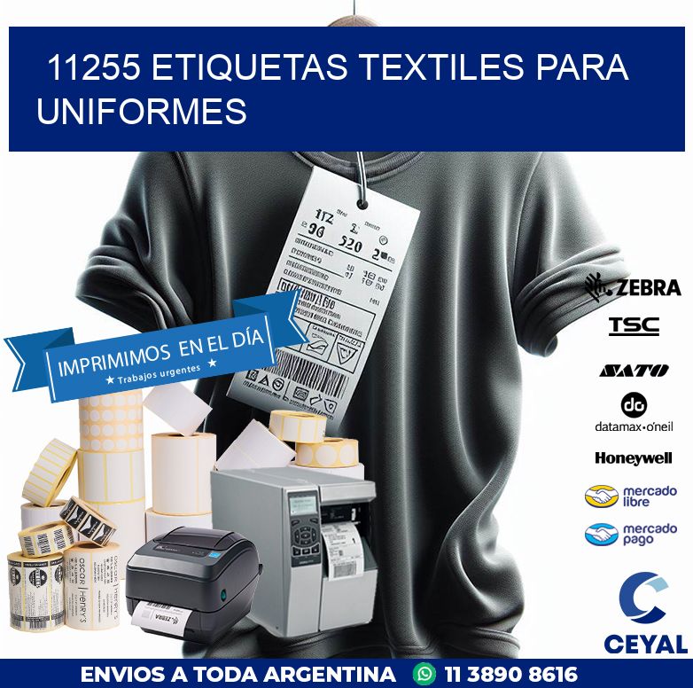 11255 ETIQUETAS TEXTILES PARA UNIFORMES