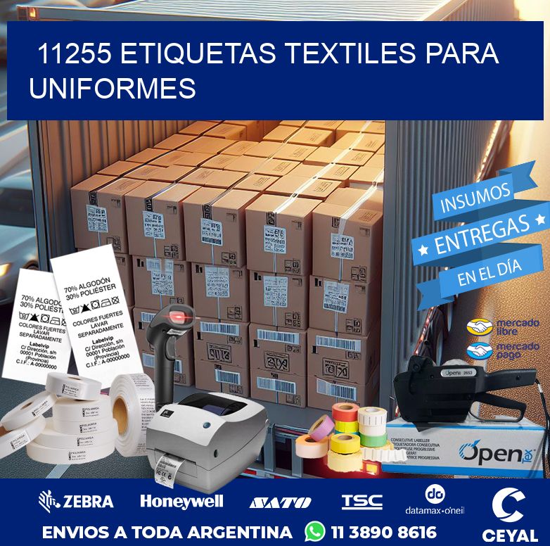 11255 ETIQUETAS TEXTILES PARA UNIFORMES