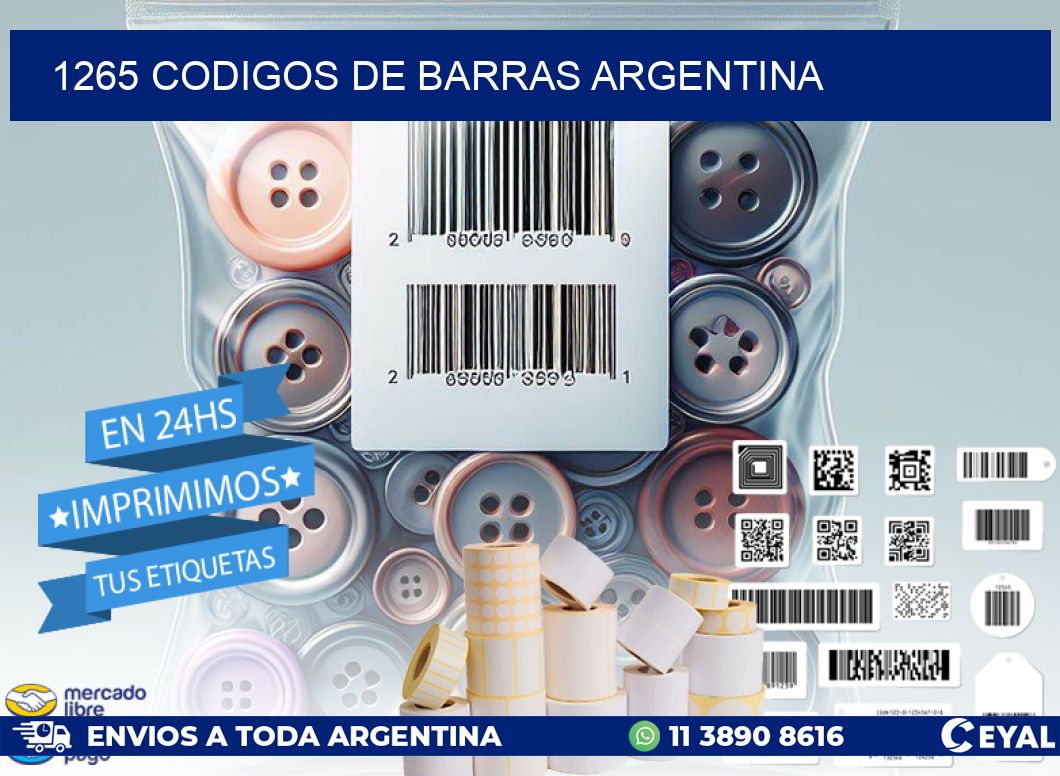 1265 CODIGOS DE BARRAS ARGENTINA