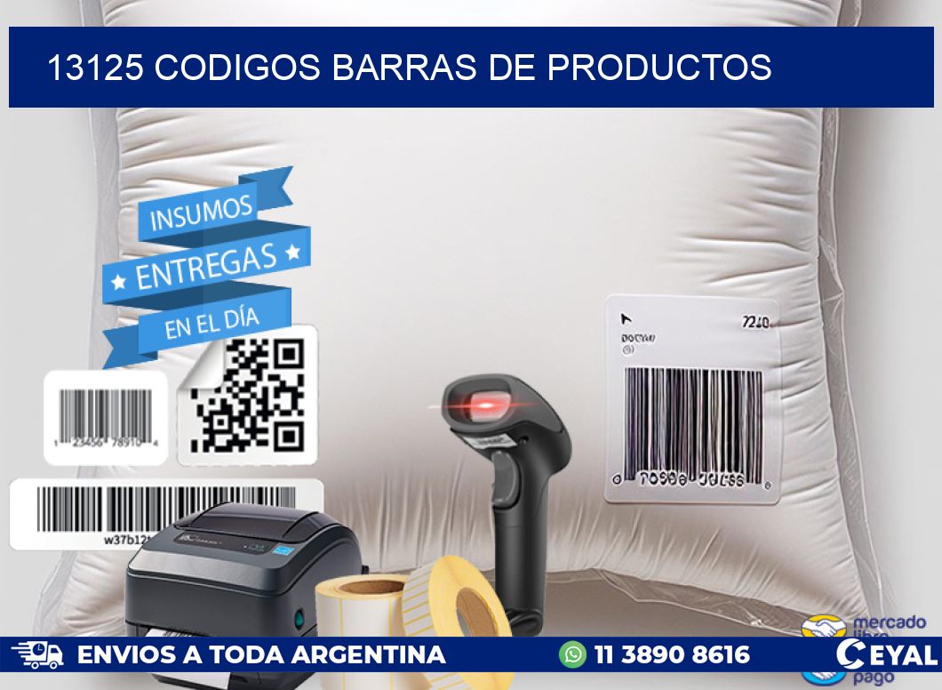 13125 CODIGOS BARRAS DE PRODUCTOS