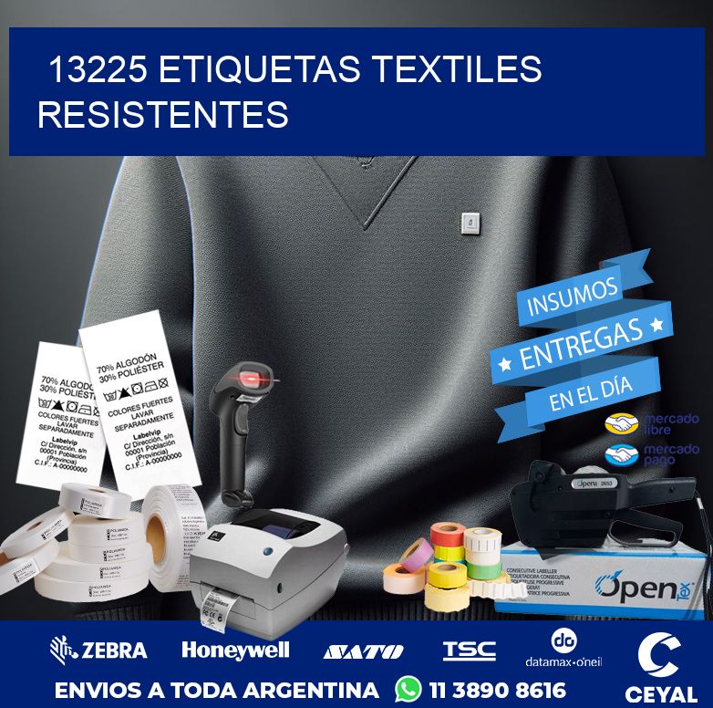 13225 ETIQUETAS TEXTILES RESISTENTES