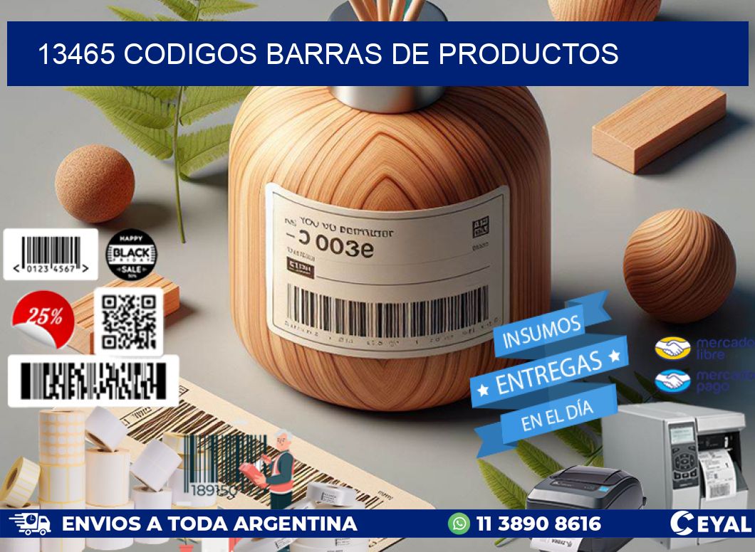 13465 CODIGOS BARRAS DE PRODUCTOS