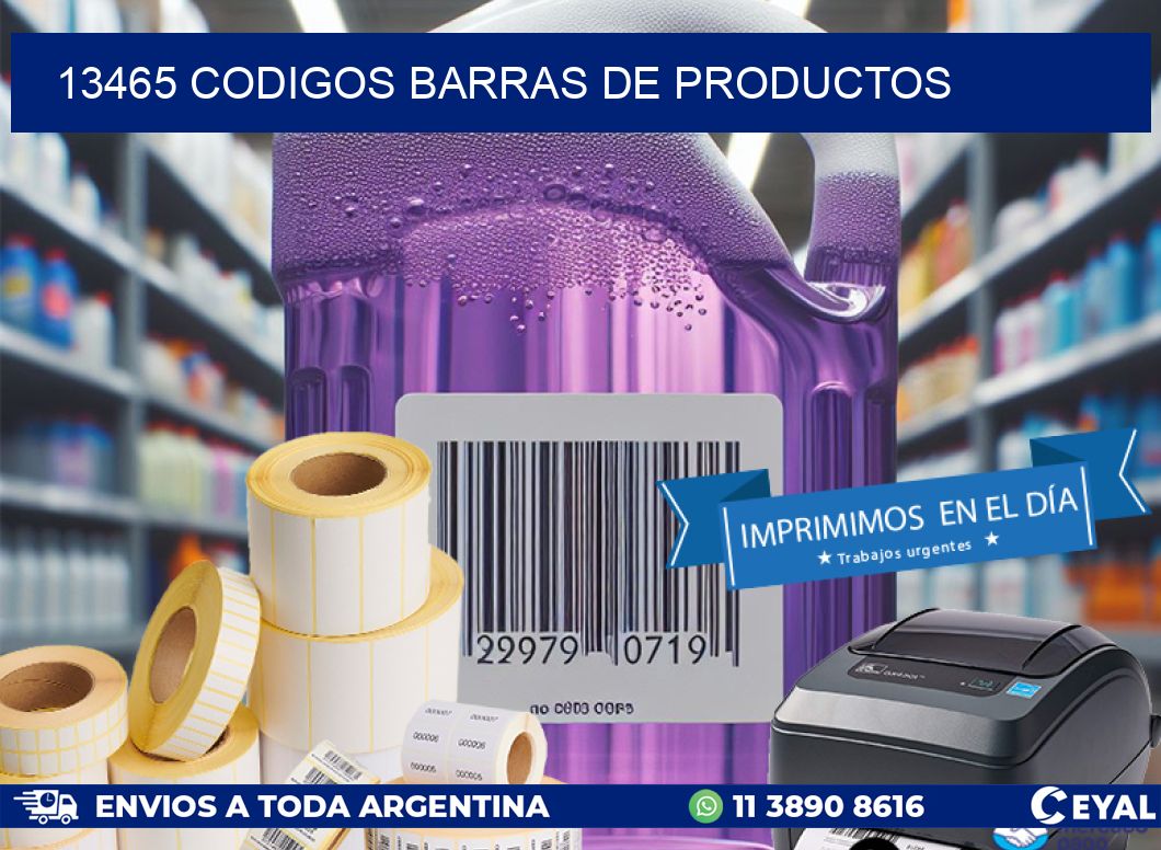 13465 CODIGOS BARRAS DE PRODUCTOS