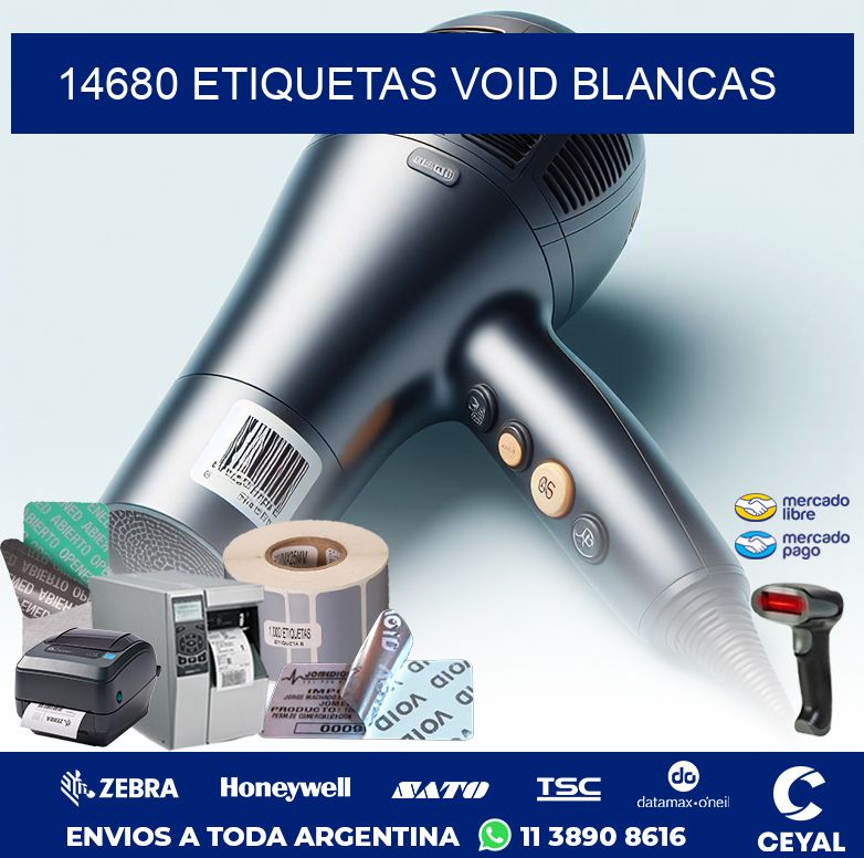14680 ETIQUETAS VOID BLANCAS