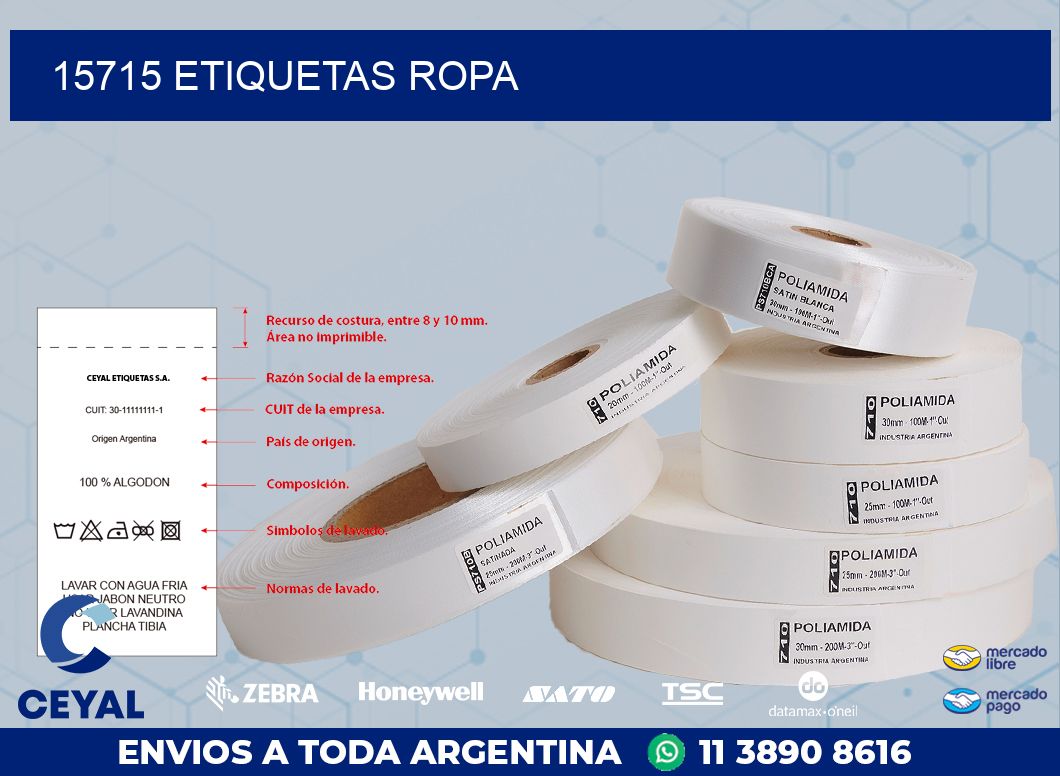 15715 ETIQUETAS ROPA