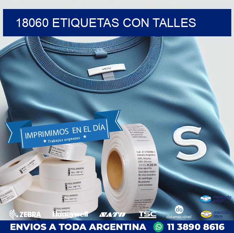 18060 ETIQUETAS CON TALLES