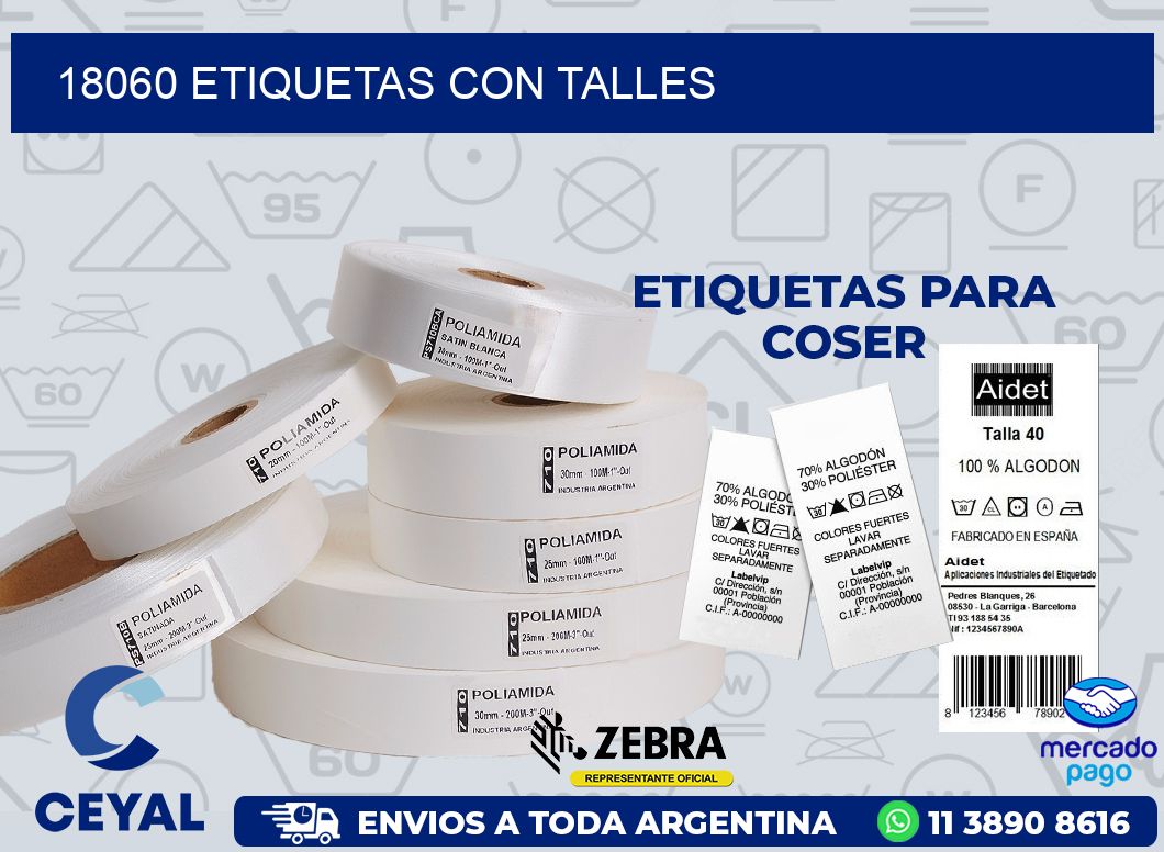 18060 ETIQUETAS CON TALLES