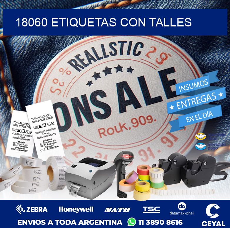 18060 ETIQUETAS CON TALLES