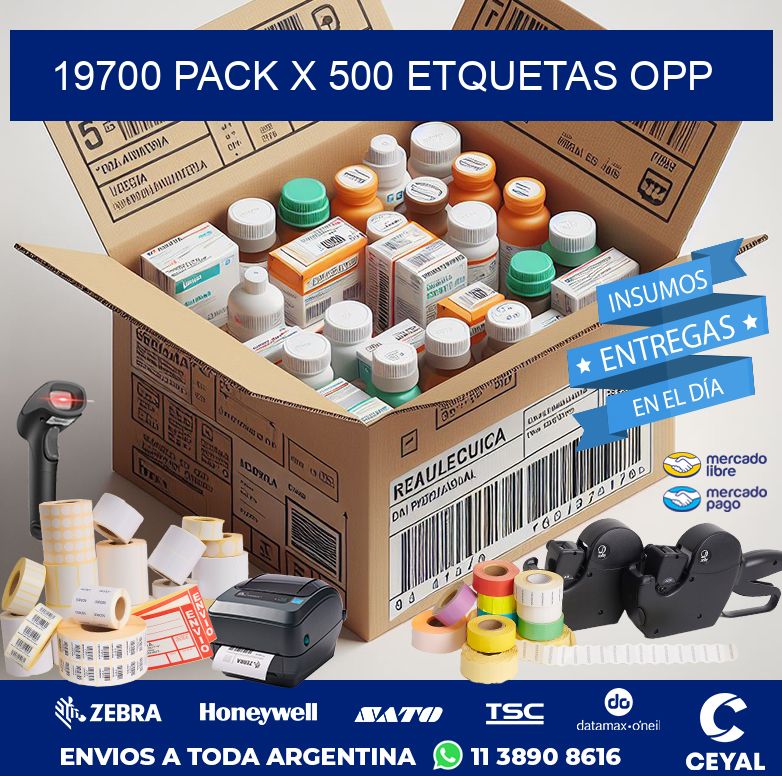 19700 PACK X 500 ETQUETAS OPP