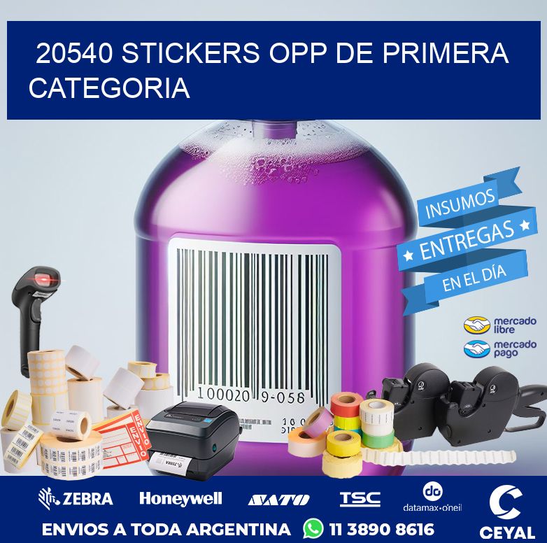 20540 STICKERS OPP DE PRIMERA CATEGORIA