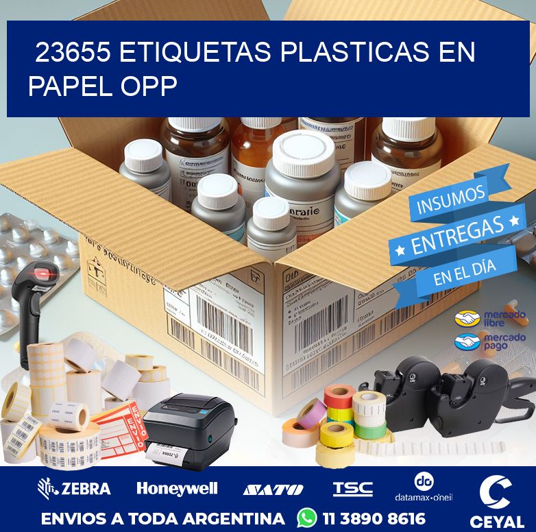 23655 ETIQUETAS PLASTICAS EN PAPEL OPP