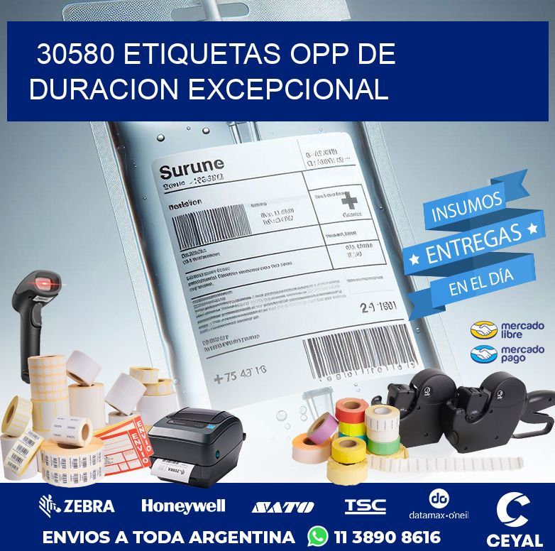 30580 ETIQUETAS OPP DE DURACION EXCEPCIONAL
