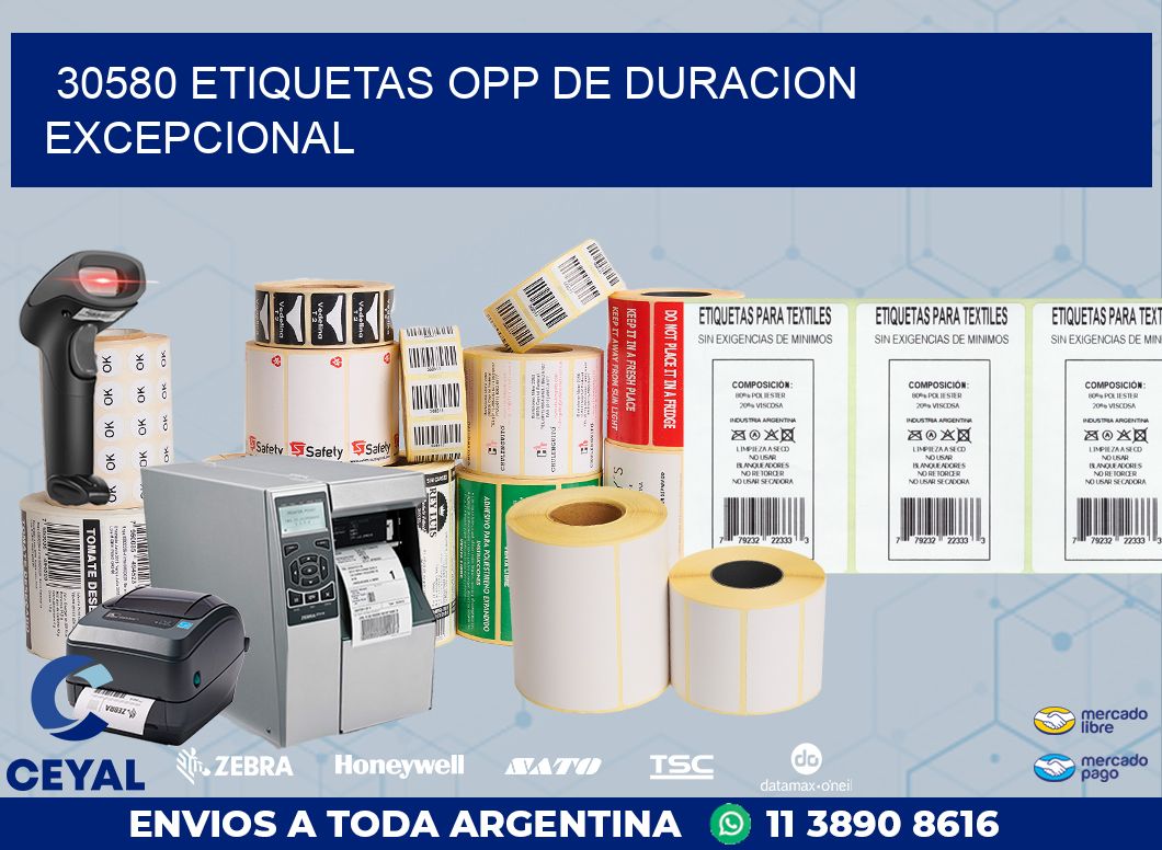 30580 ETIQUETAS OPP DE DURACION EXCEPCIONAL